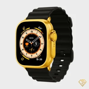 ساعت هوشمند M9 Ultra mini 41MM زنانه با قاب تیتانیوم طلایی و صفحه نمایش روشن