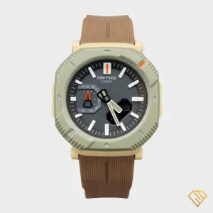 خرید ساعت کاسیو پروترک Casio Protrek رنگ قهوه‌ای خاکی با قیمت استثنایی